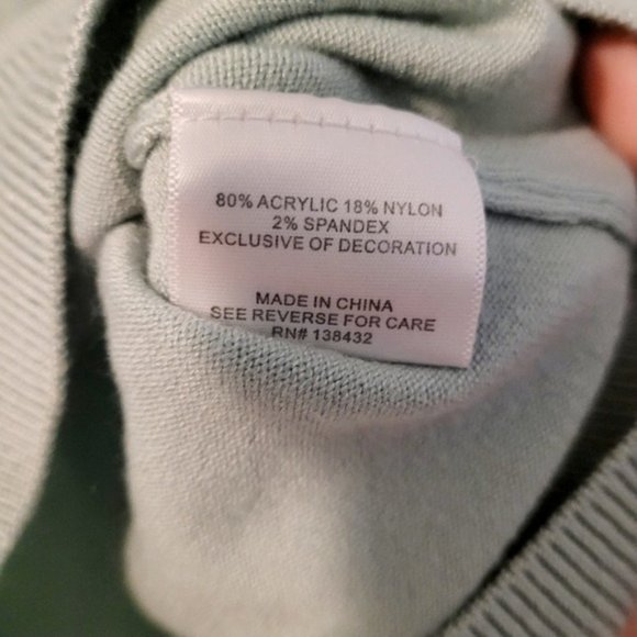 Modcloth Sage Green Scoop Neck Short Sleeve Pullover Sweater - Picture 5 of 5